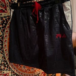 Navy Blue Ambra Fila Mini Skirt